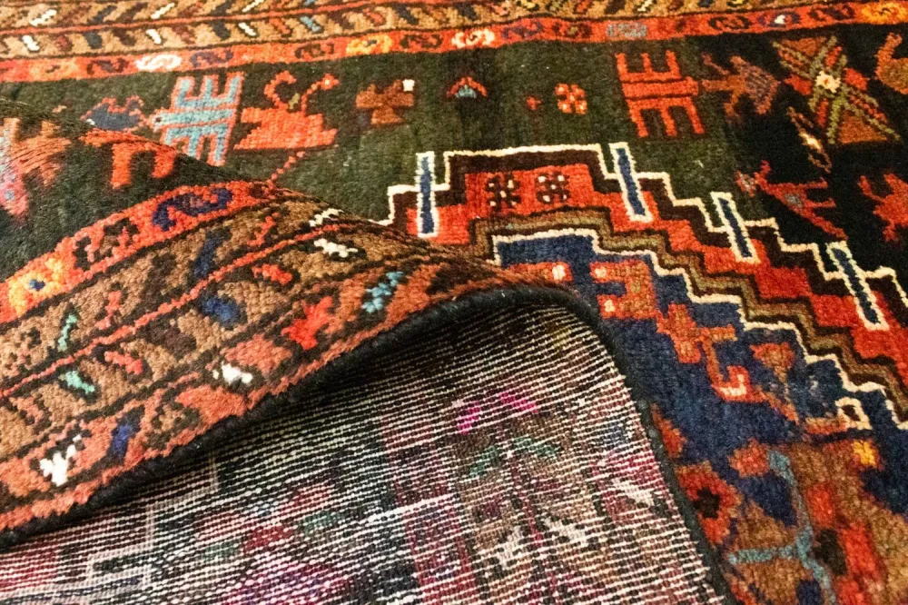 Biegacz Perski dywan - Nomadyczny - 287 x 102 cm - niebieski