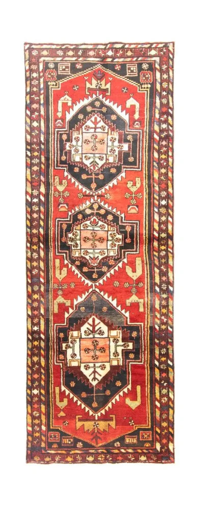 Biegacz Perski dywan - Nomadyczny - 292 x 105 cm - czerwony