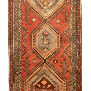 Biegacz Perski dywan - Nomadyczny - 292 x 98 cm - pomarańczowy
