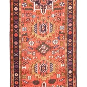 Biegacz Perski dywan - Nomadyczny - 294 x 87 cm - czerwony