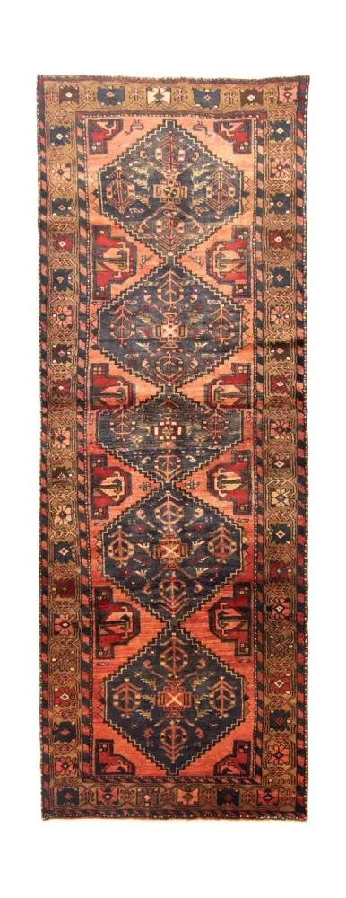 Biegacz Perski dywan - Nomadyczny - 295 x 104 cm - niebieski