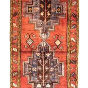 Biegacz Perski dywan - Nomadyczny - 297 x 105 cm - pomarańczowy