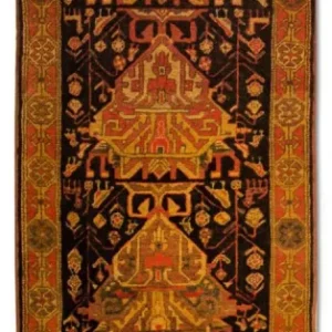 Biegacz Perski dywan - Nomadyczny - 297 x 77 cm - ciemnoniebieski