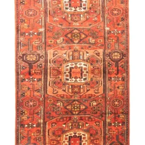 Biegacz Perski dywan - Nomadyczny - 302 x 112 cm - pomarańczowy