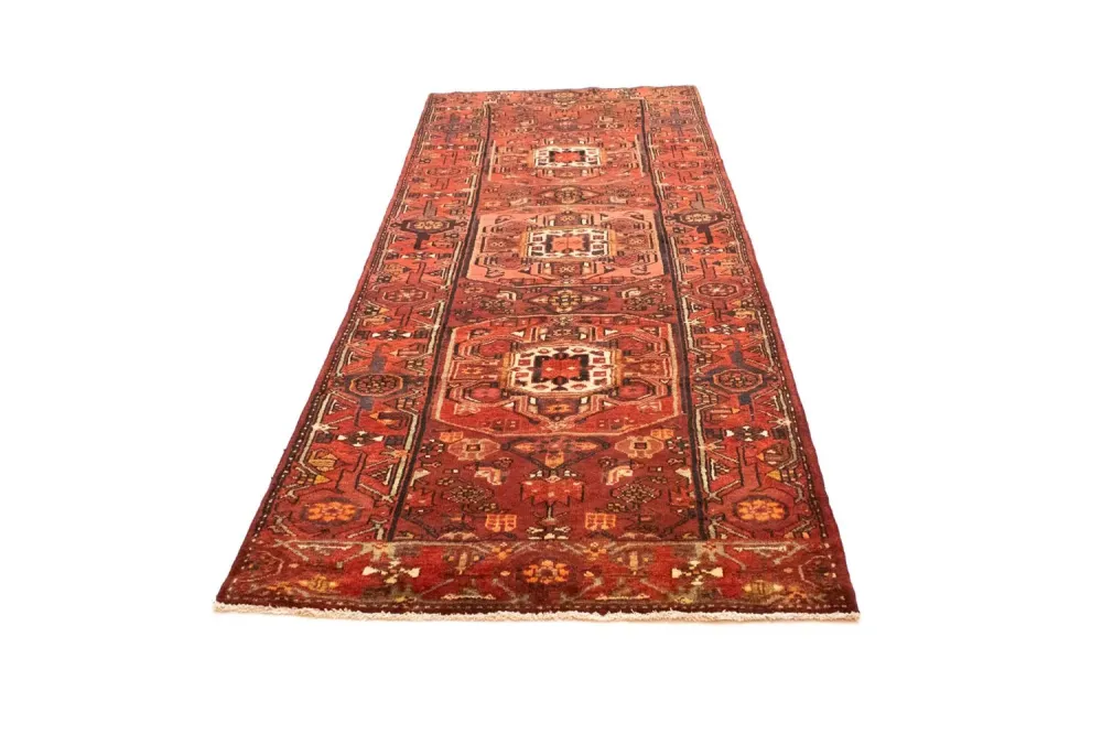 Biegacz Perski dywan - Nomadyczny - 302 x 112 cm - pomarańczowy