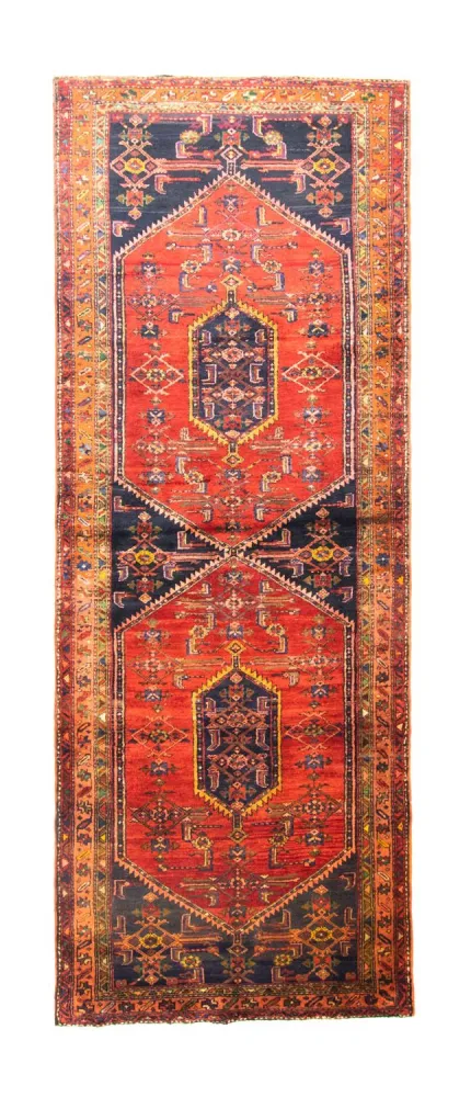 Biegacz Perski dywan - Nomadyczny - 305 x 112 cm - niebieski