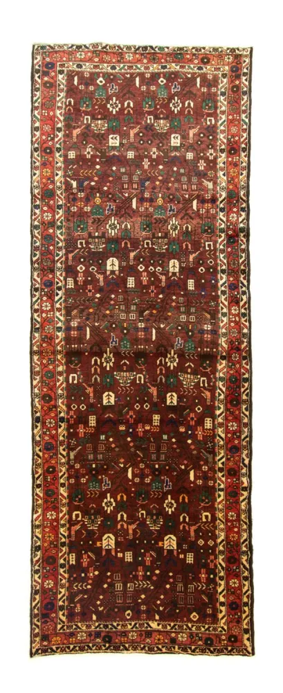 Biegacz Perski dywan - Nomadyczny - 306 x 111 cm - brązowy