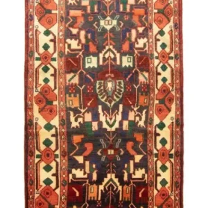 Biegacz Perski dywan - Nomadyczny - 307 x 96 cm - niebieski