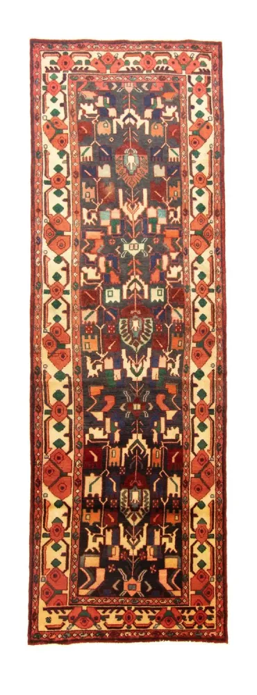 Biegacz Perski dywan - Nomadyczny - 307 x 96 cm - niebieski