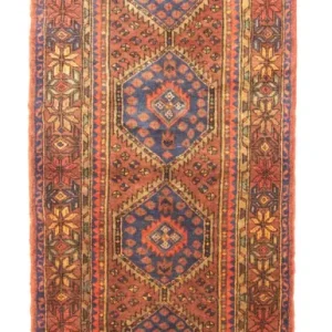 Biegacz Perski dywan - Nomadyczny - 310 x 108 cm - niebieski