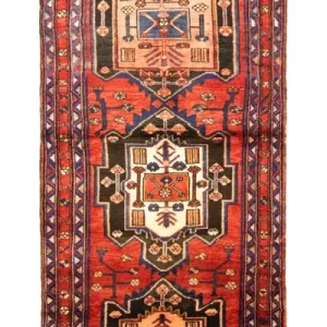 Biegacz Perski dywan - Nomadyczny - 312 x 106 cm - czerwony