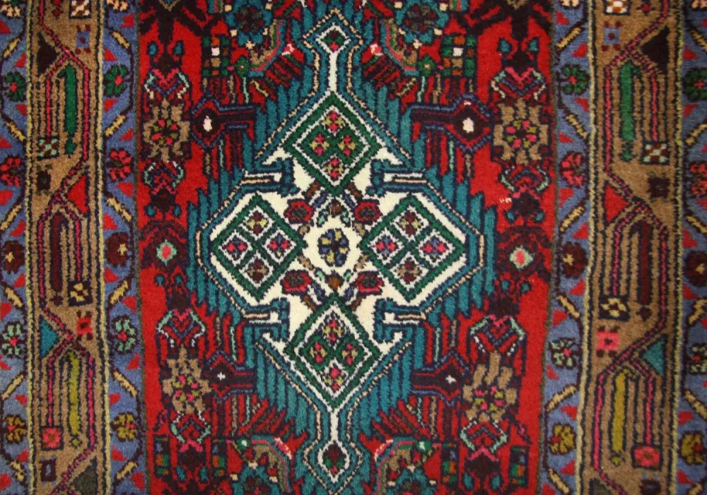 Biegacz Perski dywan - Nomadyczny - 317 x 82 cm - czerwony