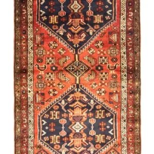 Biegacz Perski dywan - Nomadyczny - 318 x 106 cm - niebieski