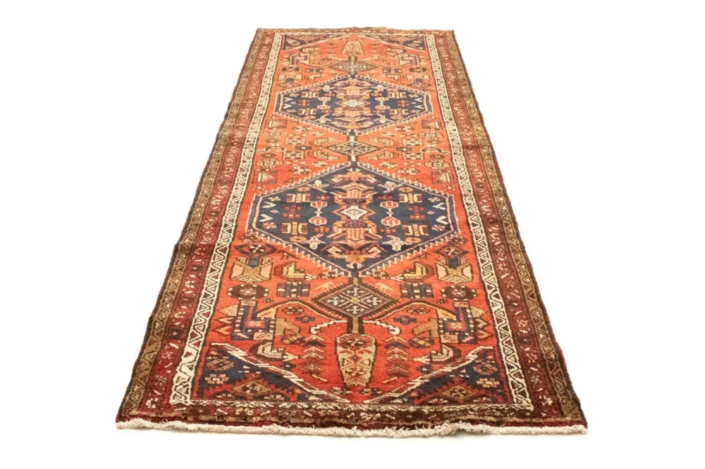 Biegacz Perski dywan - Nomadyczny - 318 x 106 cm - niebieski