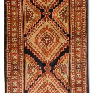Biegacz Perski dywan - Nomadyczny - 318 x 117 cm - ciemnoniebieski