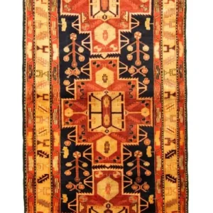 Biegacz Perski dywan - Nomadyczny - 320 x 113 cm - pomarańczowy