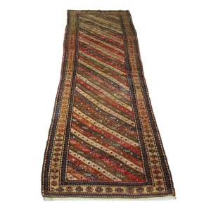 Biegacz Perski dywan - Nomadyczny - 373 x 120 cm - niebieski
