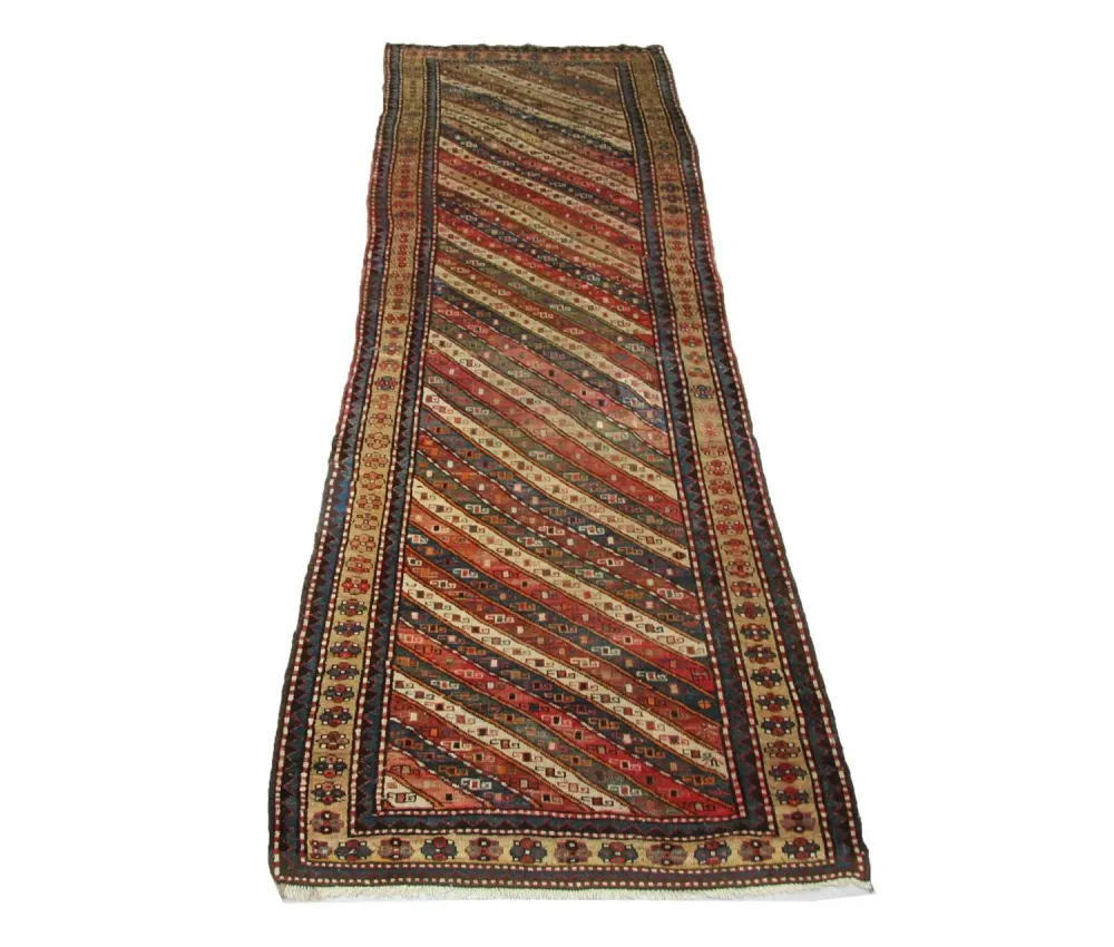 Biegacz Perski dywan - Nomadyczny - 373 x 120 cm - niebieski