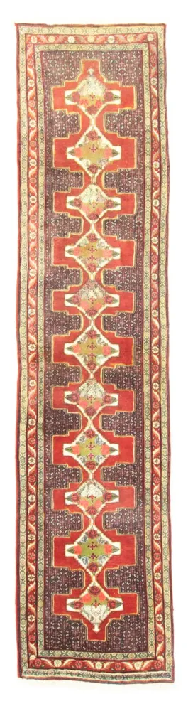 Biegacz Perski dywan - Nomadyczny - 382 x 90 cm - czerwony