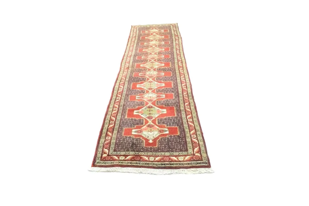 Biegacz Perski dywan - Nomadyczny - 382 x 90 cm - czerwony