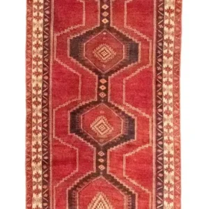 Biegacz Perski dywan - Nomadyczny - 393 x 104 cm - czerwony