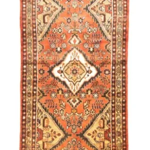 Biegacz Perski dywan - Nomadyczny - 400 x 101 cm - pomarańczowy