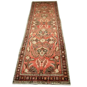 Biegacz Perski dywan - Nomadyczny - 405 x 112 cm - jasna czerwień