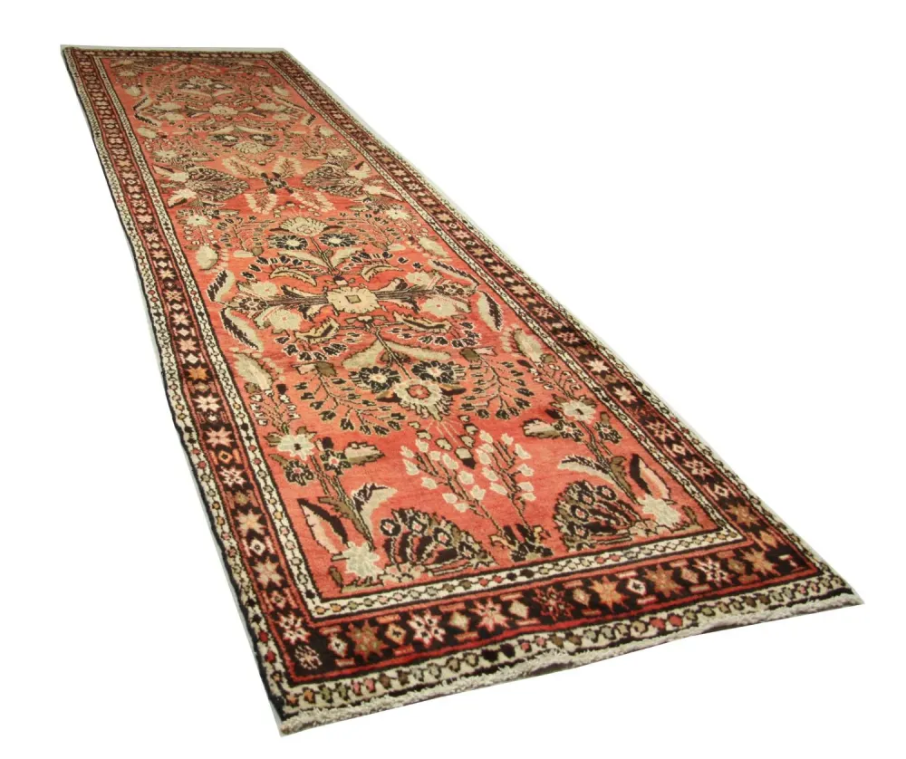 Biegacz Perski dywan - Nomadyczny - 405 x 112 cm - jasna czerwień