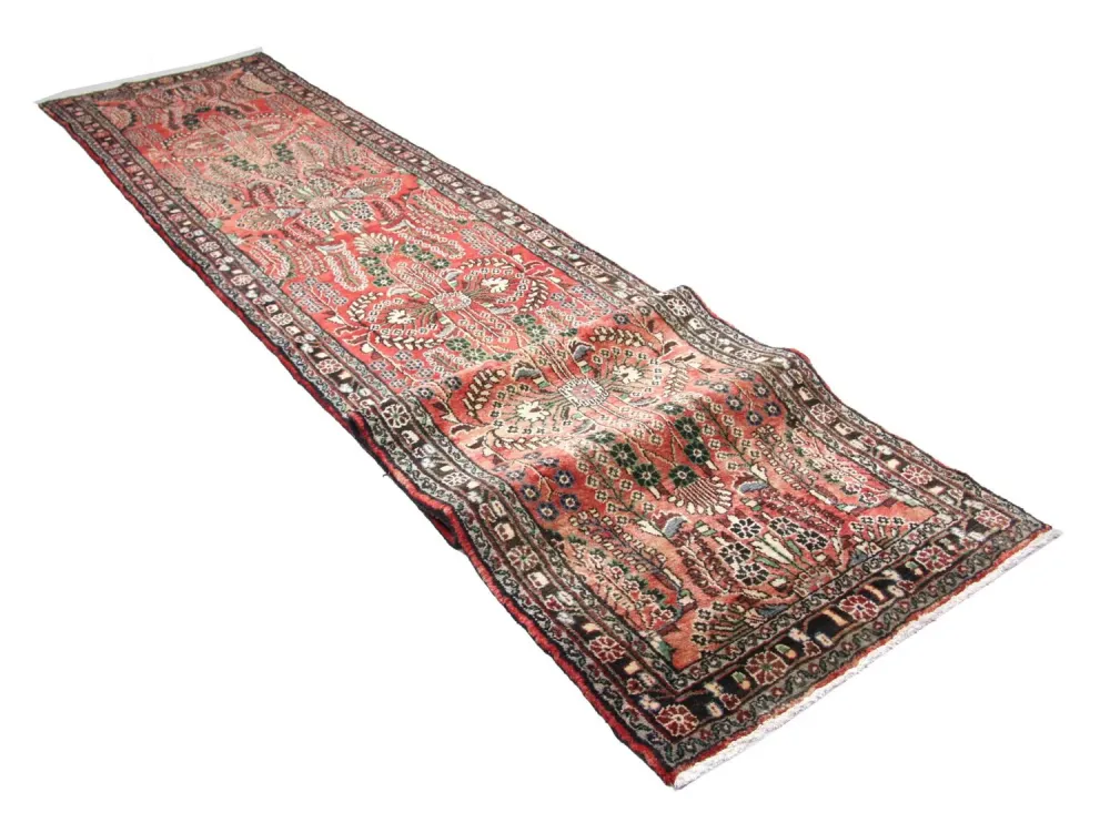Biegacz Perski dywan - Nomadyczny - 453 x 90 cm - czerwony
