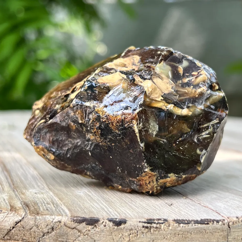 Bursztyn kopalny z Indonezji – żywica naturalna | Wzór 4