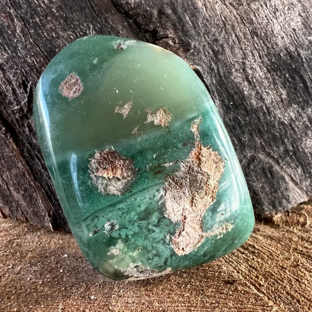 Crisopraz Emerald Palmstone Model 20 z Zimbabwe