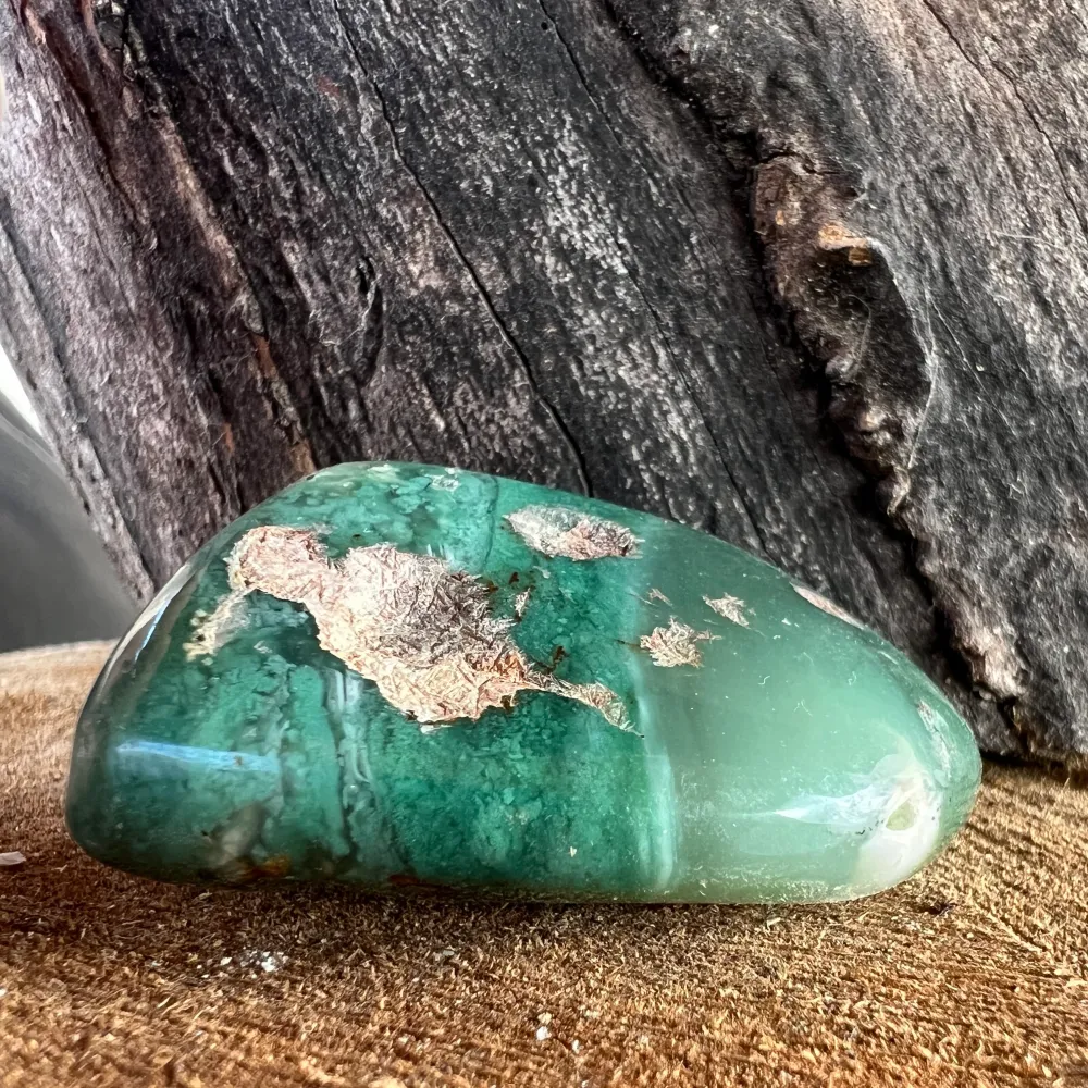 Crisopraz Emerald Palmstone Model 20 z Zimbabwe