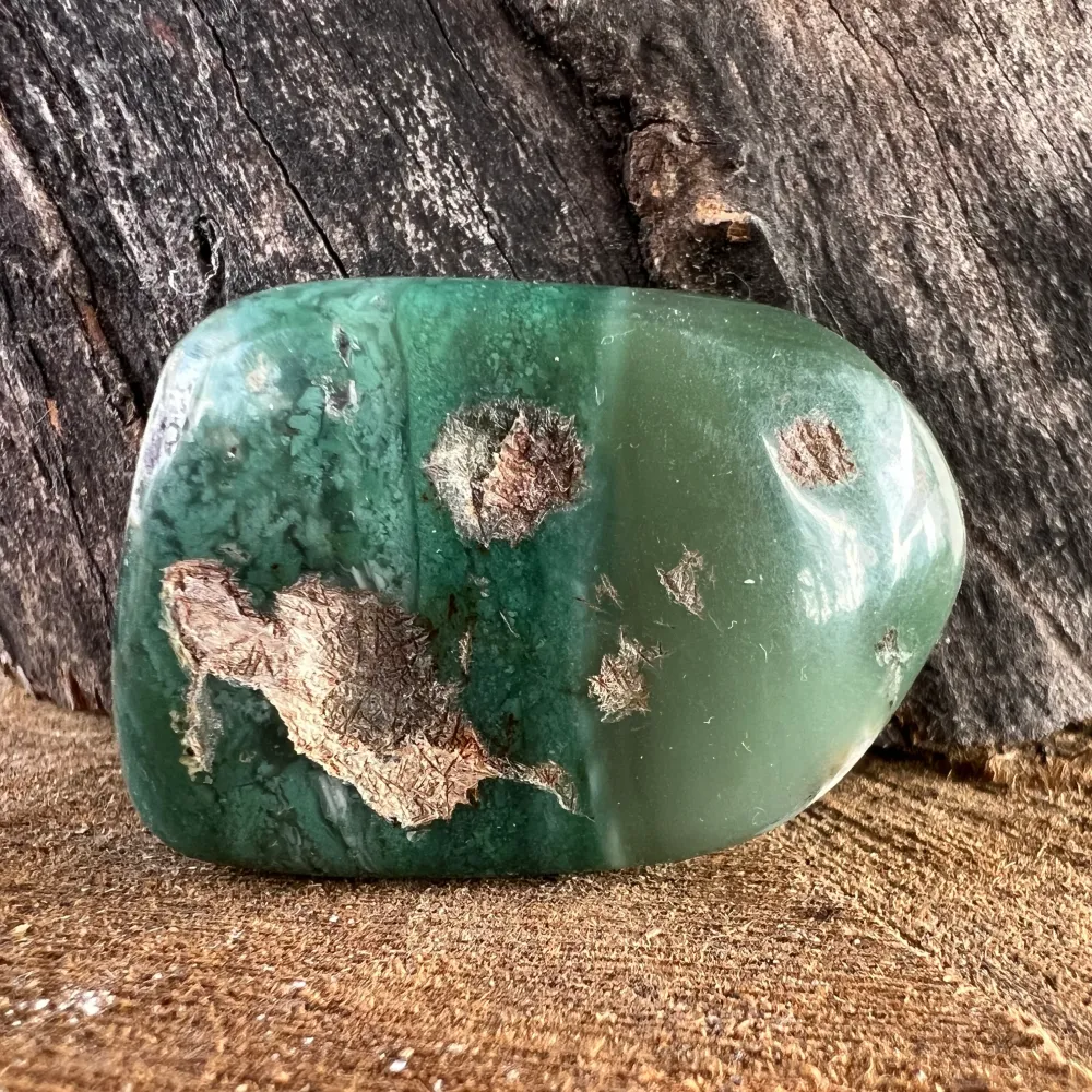 Crisopraz Emerald Palmstone Model 20 z Zimbabwe
