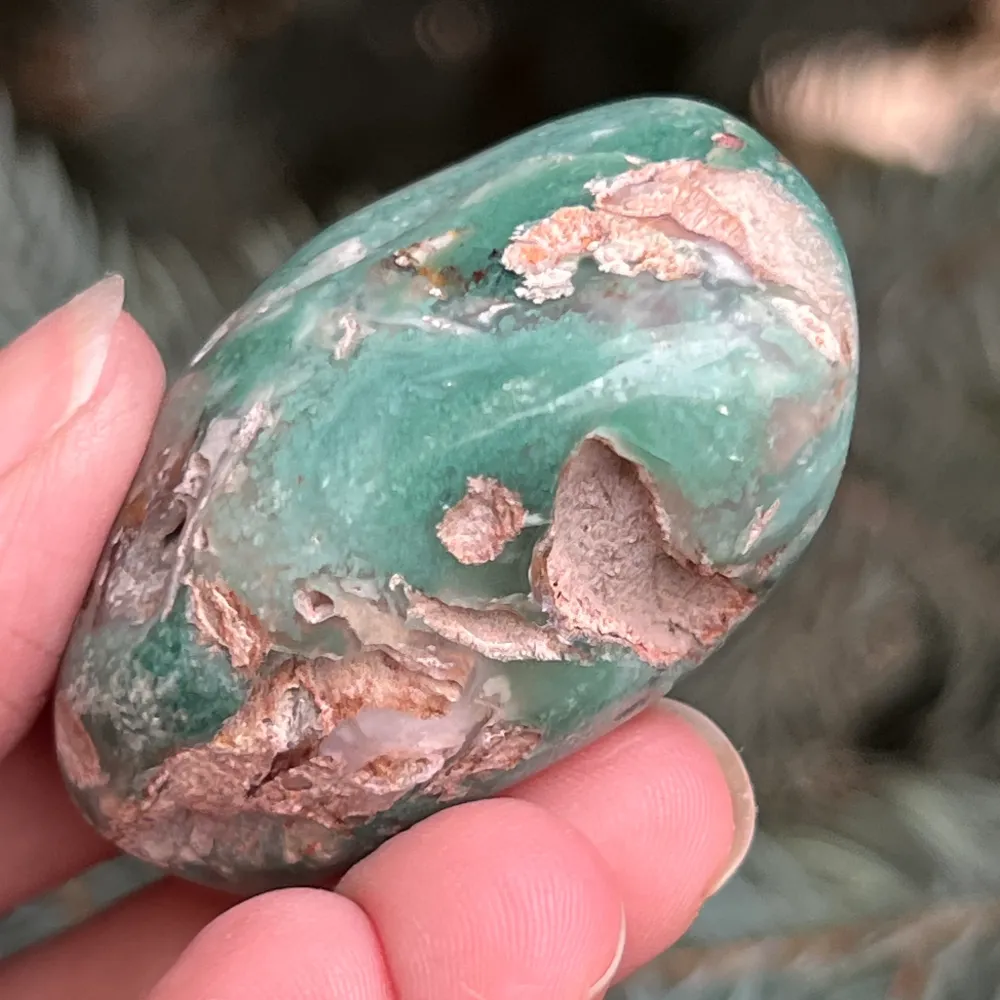 Crisopraz Emerald Palmstone Model 12 z Zimbabwe