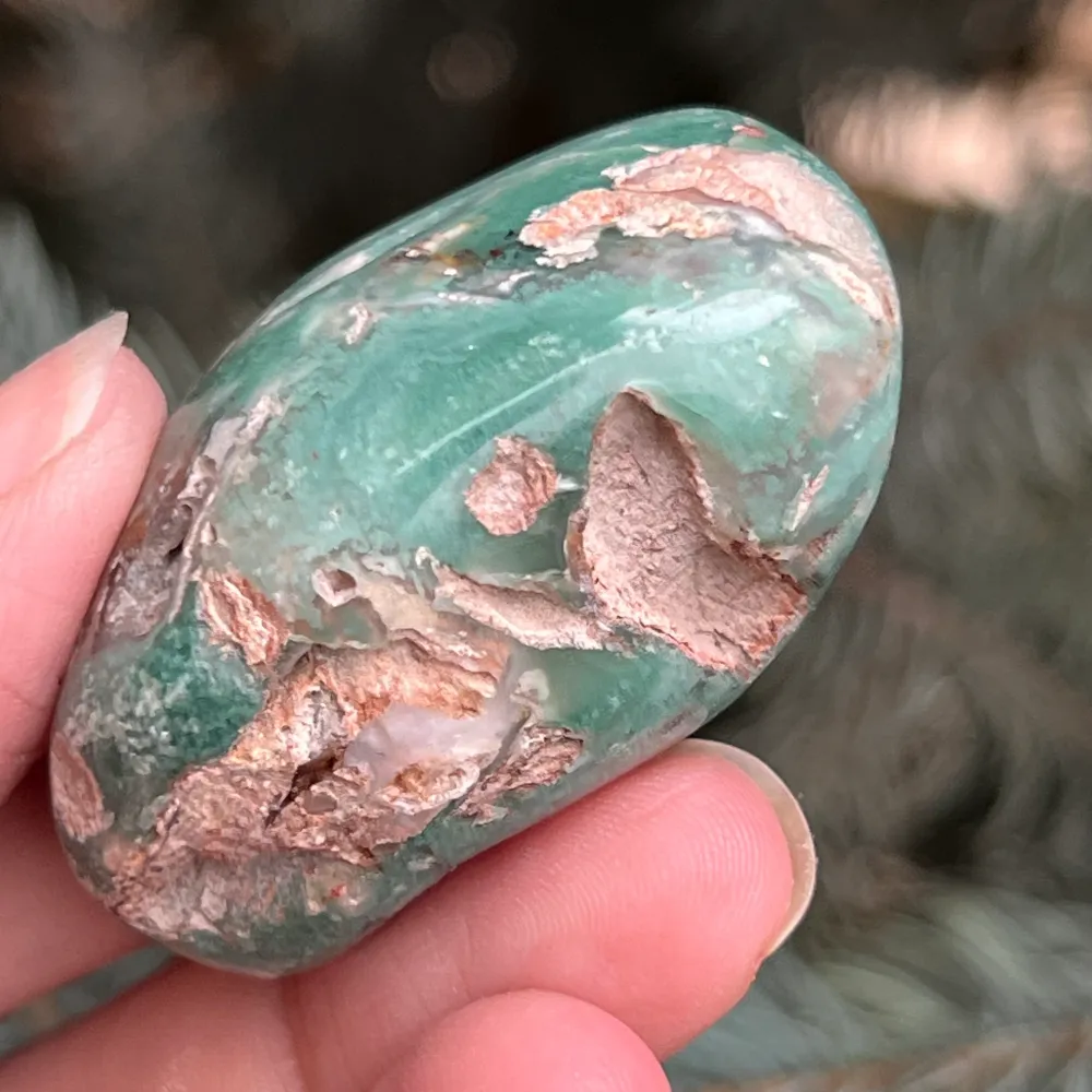 Crisopraz Emerald Palmstone Model 12 z Zimbabwe