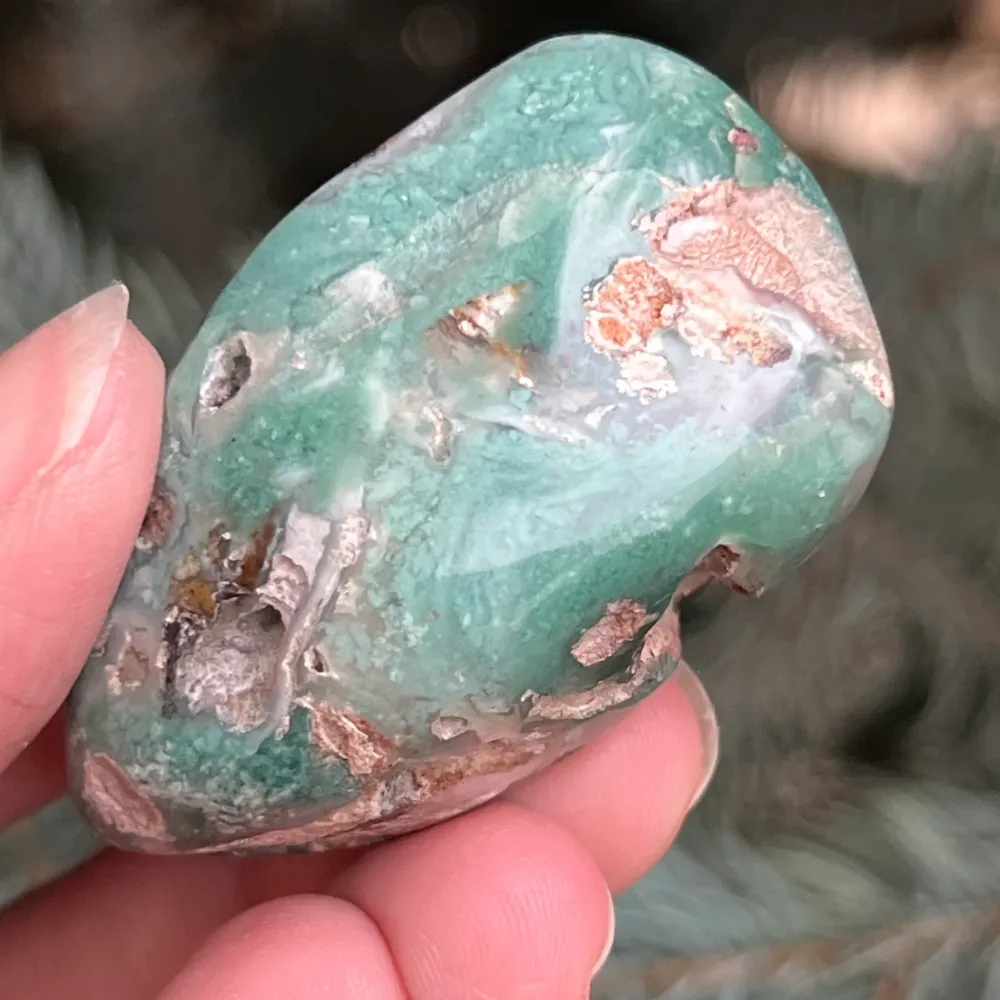 Crisopraz Emerald Palmstone Model 12 z Zimbabwe