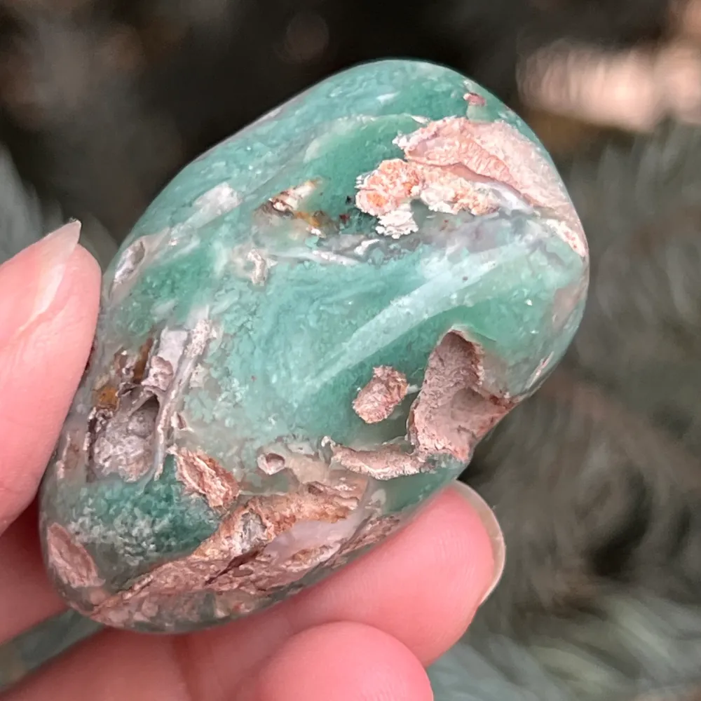Crisopraz Emerald Palmstone Model 12 z Zimbabwe