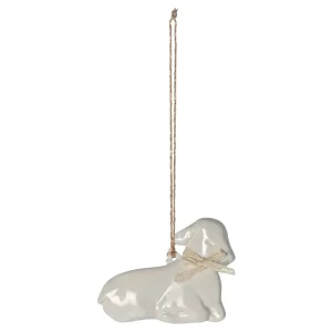Dekoracja wielkanocna - baranek lamb - white Maileg