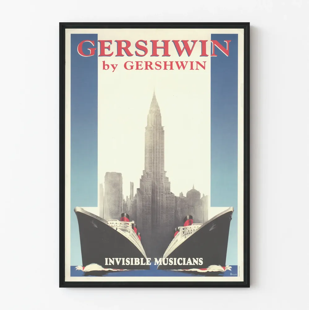 Dekoracyjny plakat Gershwin autorstwa Gershwin - Niewidzialni Muzycy