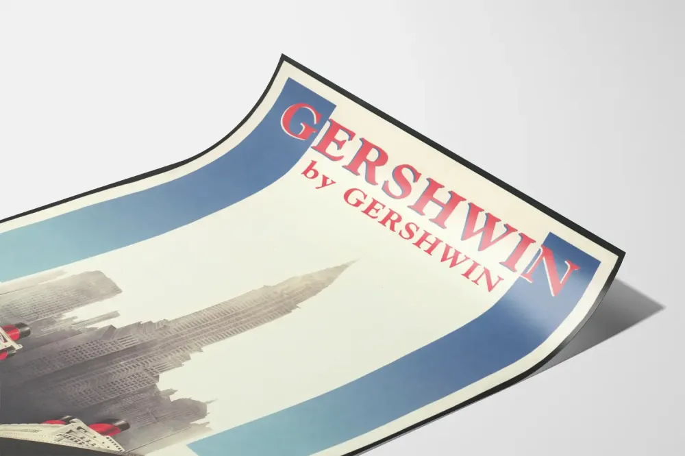 Dekoracyjny plakat Gershwin autorstwa Gershwin - Niewidzialni Muzycy