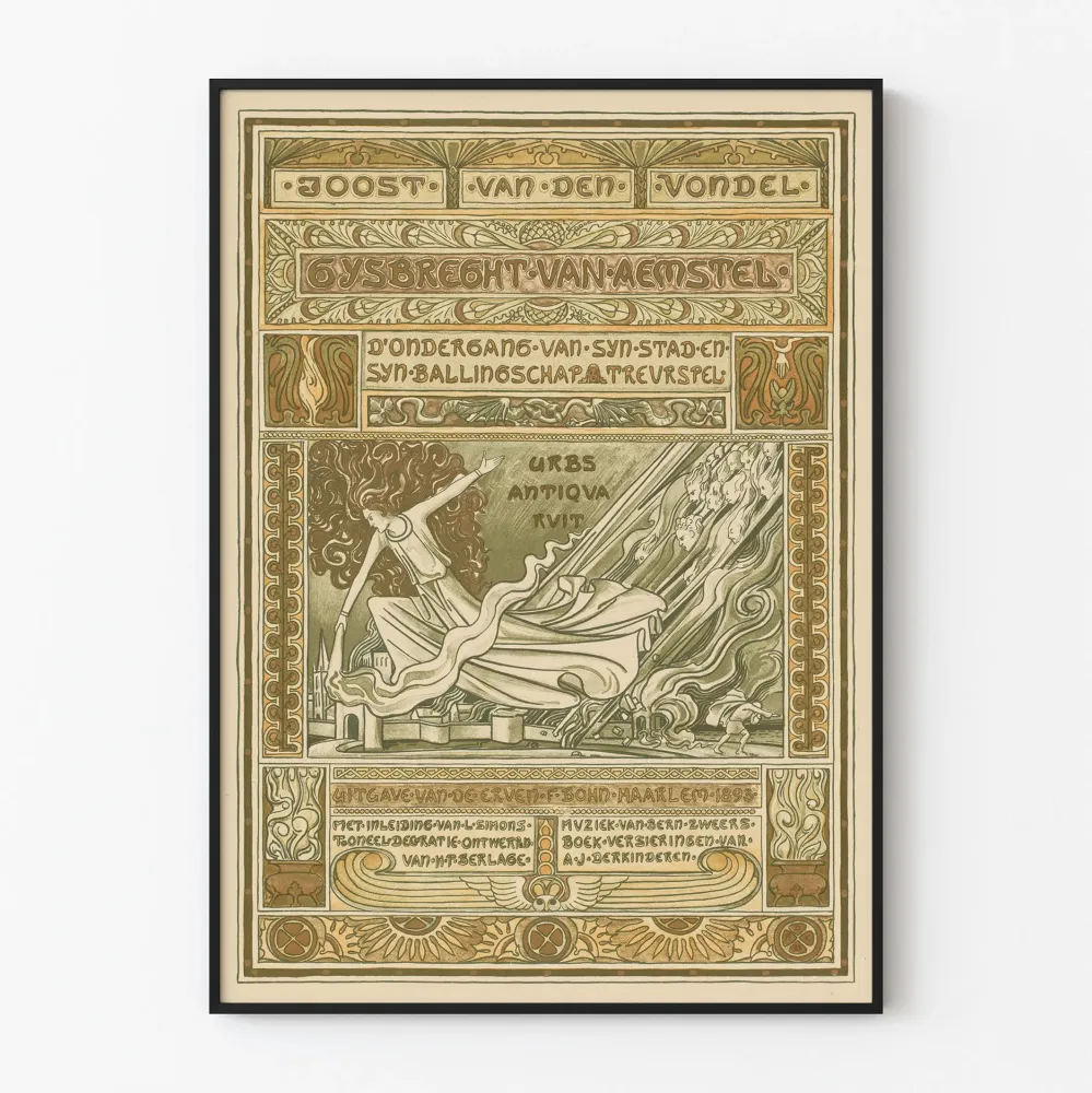 Dekoracyjny plakat Joost van den Vondel - Gysbreght van Aemstel