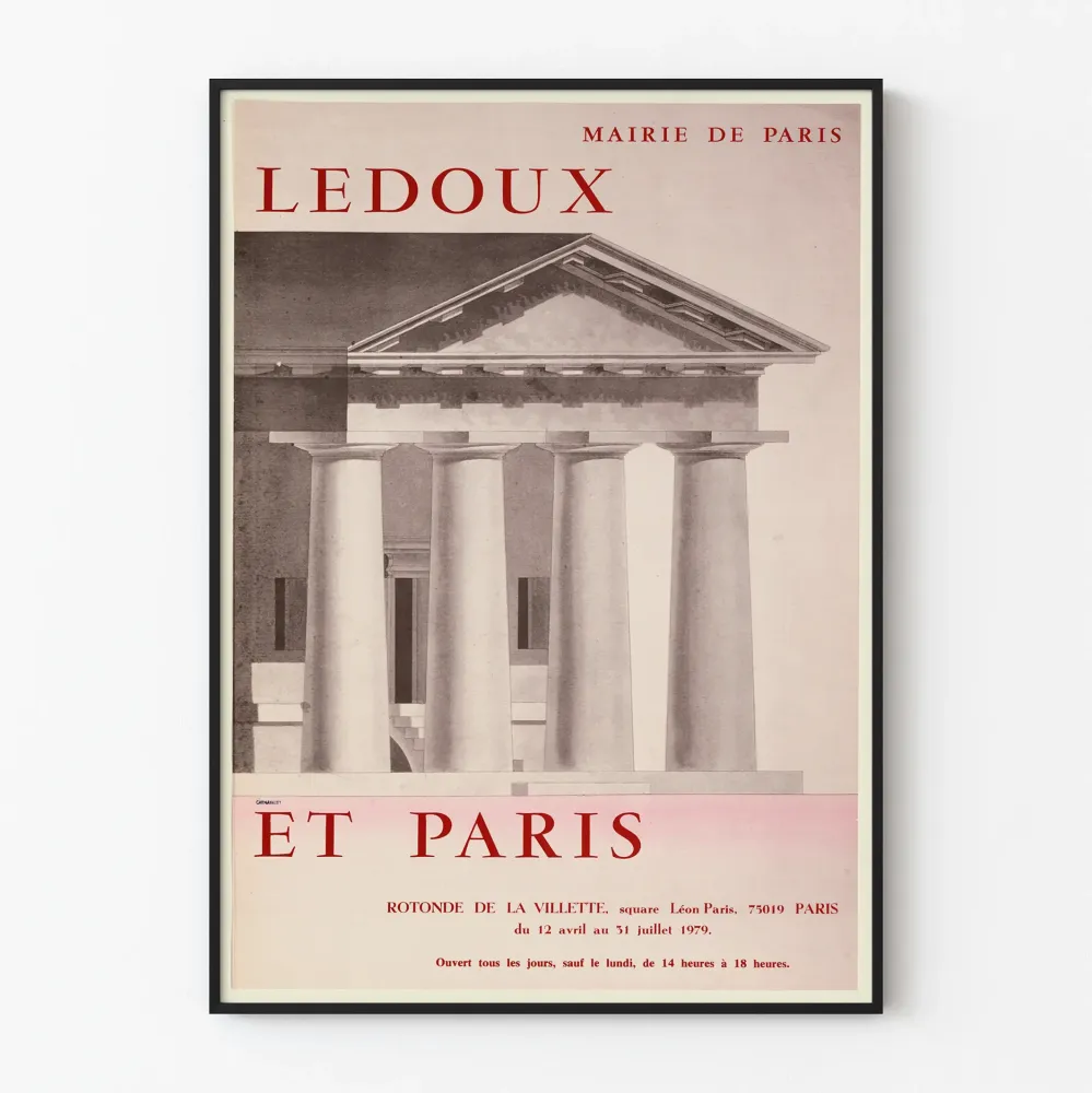Dekoracyjny plakat Ledoux i Paris do historycznej dekoracji ścian