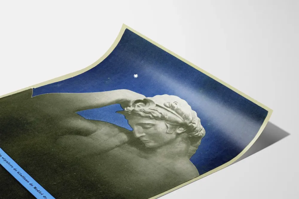 Dekoracyjny plakat Noc – Szczegół z grobowca Giuliano de’ Medici