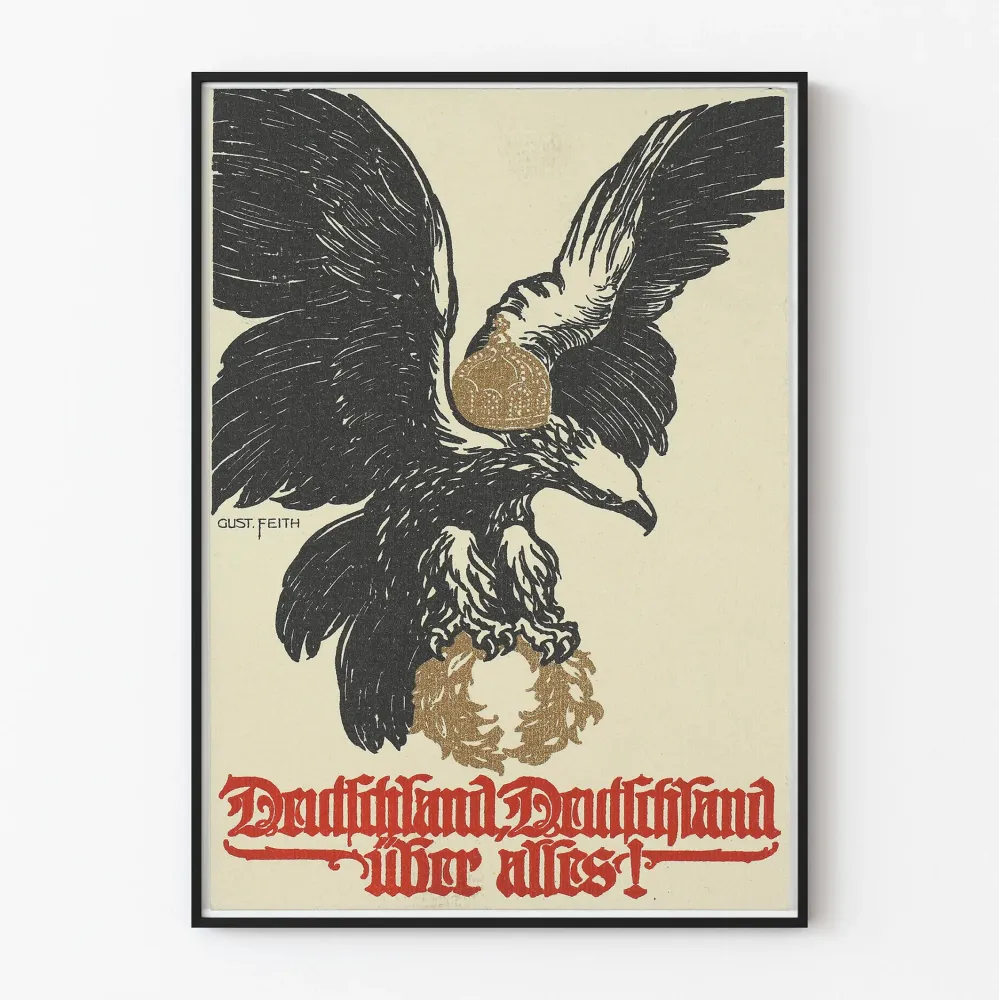 Dekoracyjny plakat Orzeł Imperialny z niemiecką koroną
