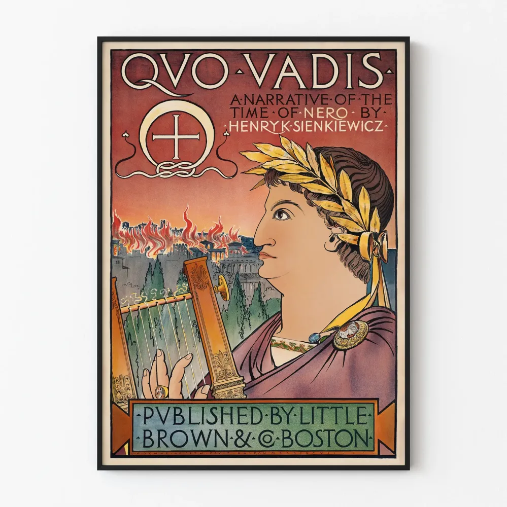 Dekoracyjny plakat Quo Vadis, opowieść z czasów Nerona