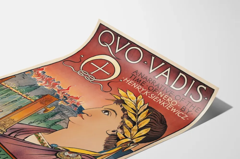 Dekoracyjny plakat Quo Vadis, opowieść z czasów Nerona