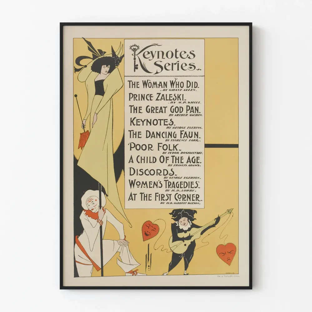 Dekoracyjny plakat z serii Keynotes vintage Artem Legrand