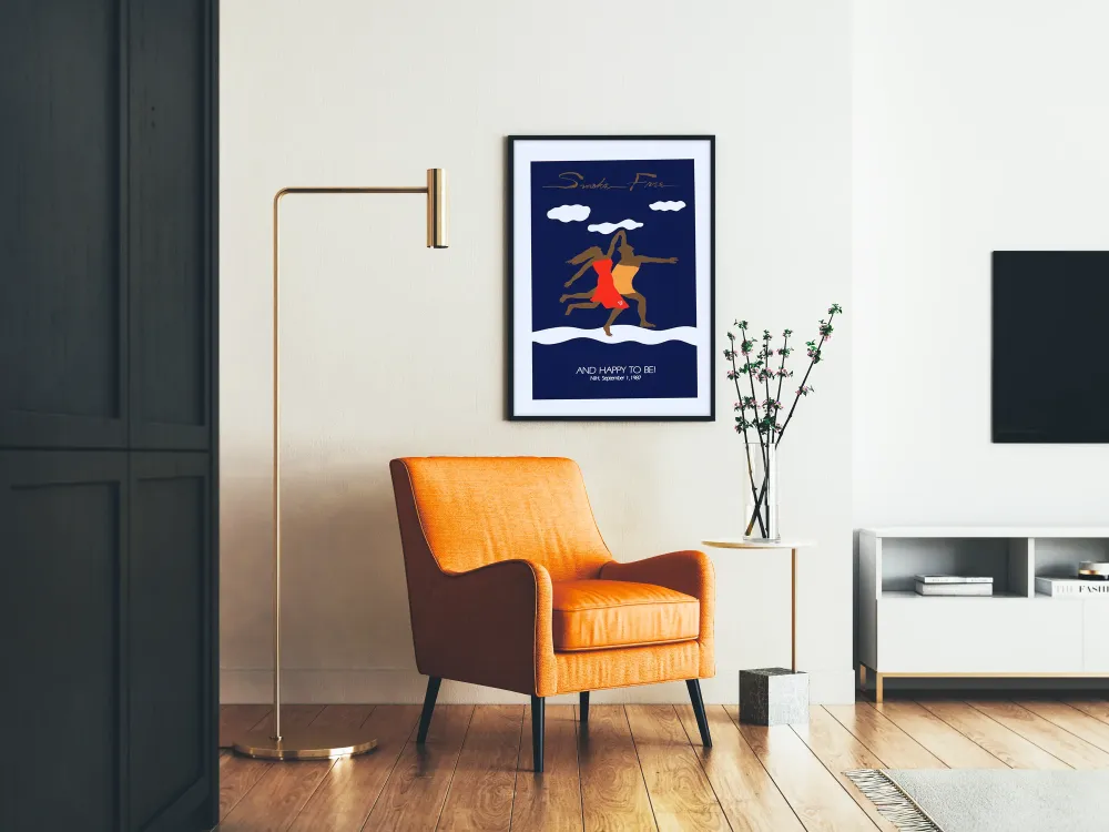Dekoracyjny plakat Smoke Free - Radosny i Wolny