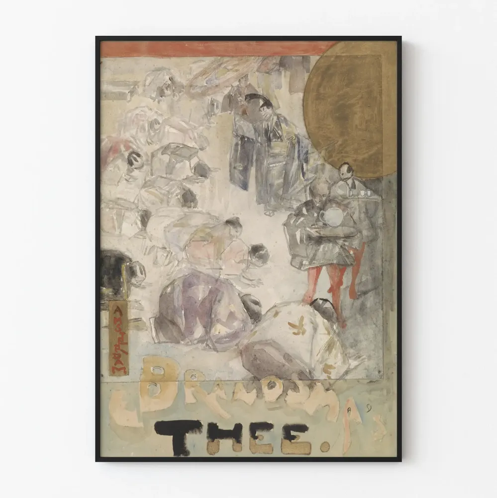 Dekoracyjny plakat vintage dla Brandsma Thée