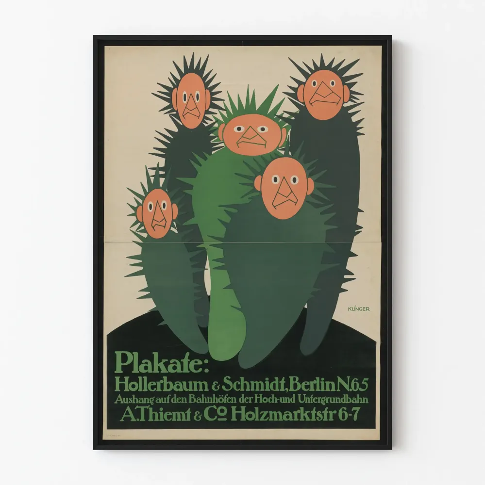 Dekoracyjny plakat vintage Hollerbaum & Schmidt Berlin